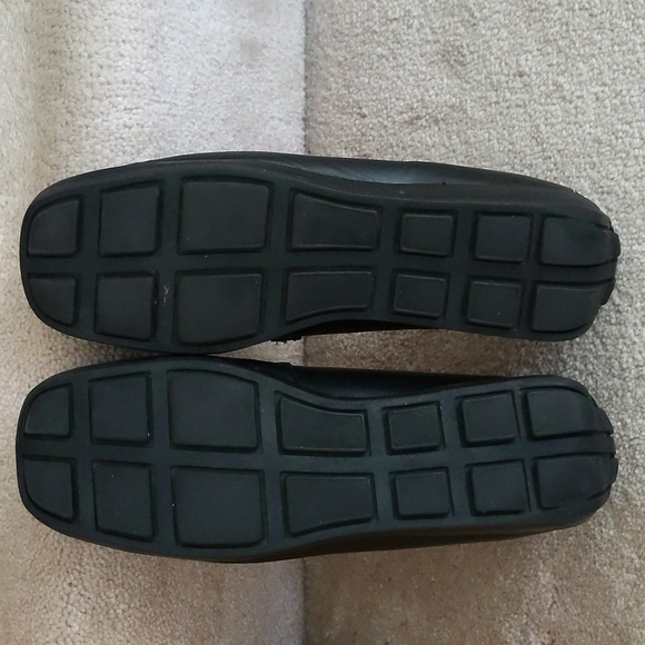 Wanted Porshe Leather Slip On Loafers Shoes 8M Black - Picture 6 of 15